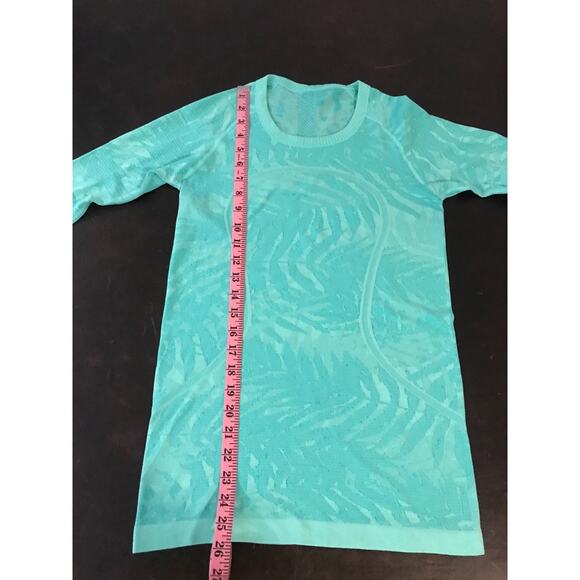 Lululemon Swiftly Tech Long Sleeve Crew Heathered Bali Breeze - Size 6 - Picture 9 of 11